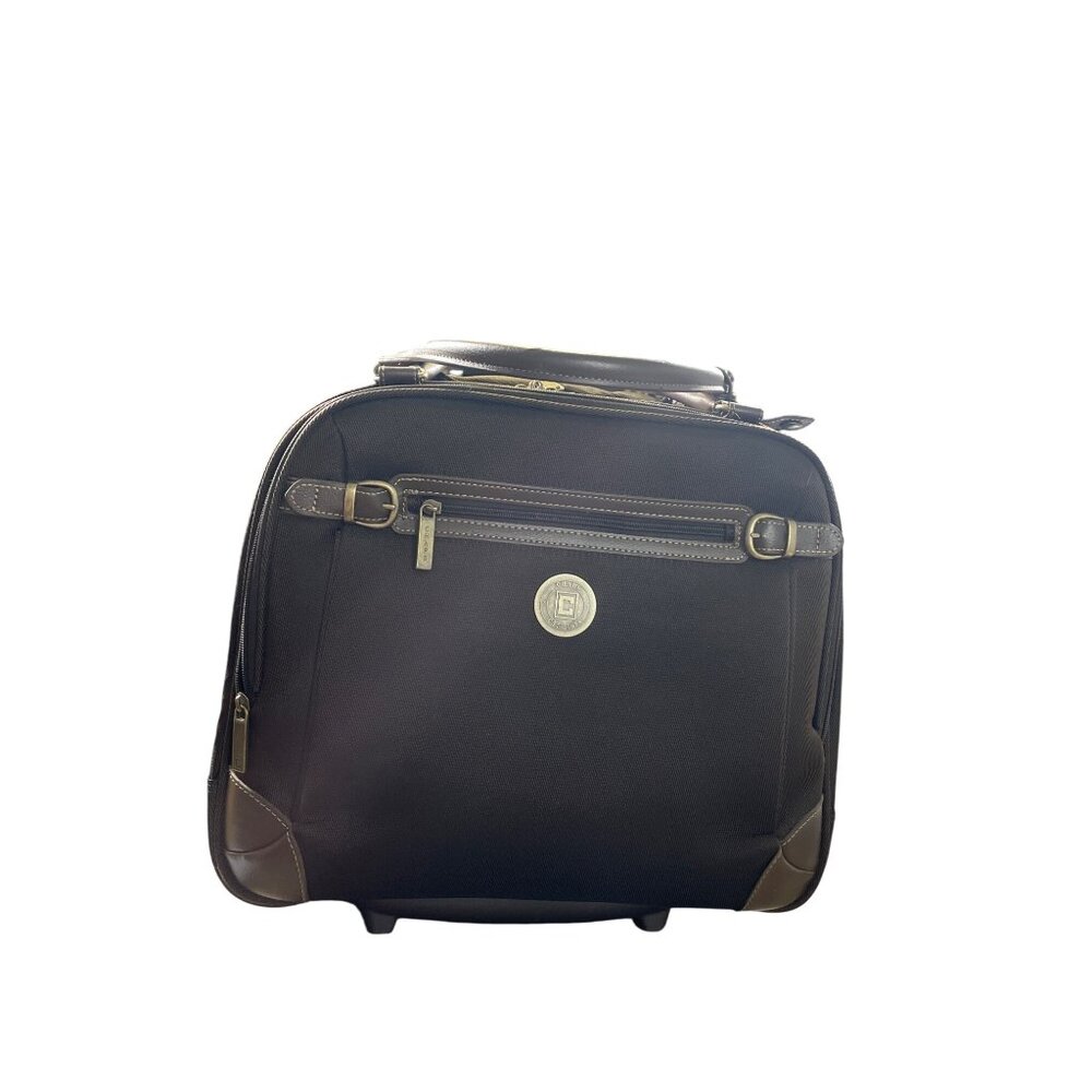 Ralph Lauren Chaps green Rolling Carry-On overnight Luggage Bag SKU 8697